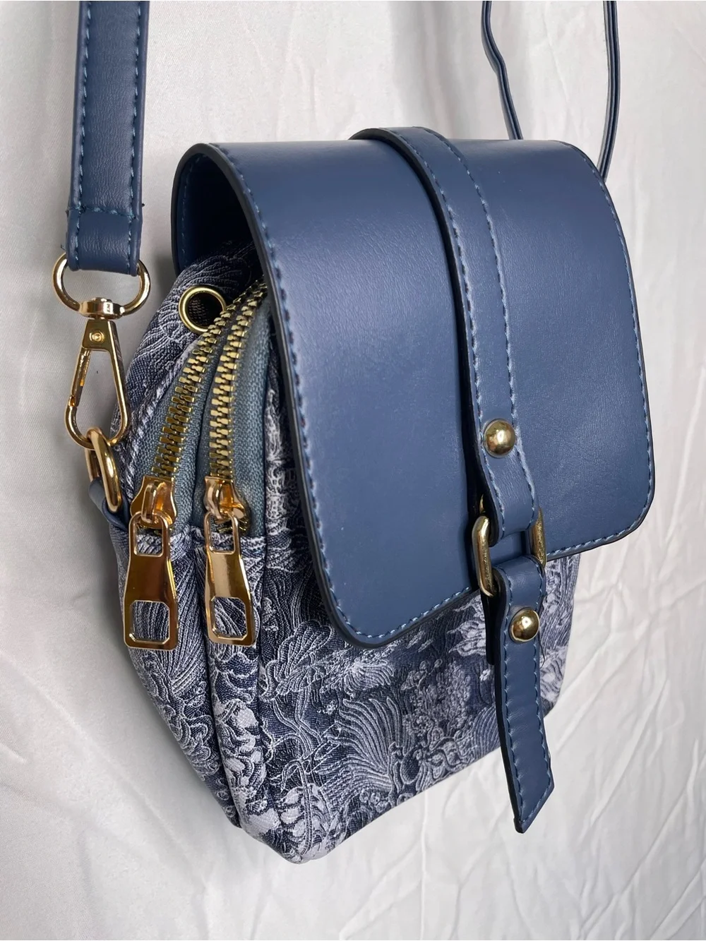 Floral Print Mini Handbags for Women Small Messenger Bag Vertical Phone Holder
